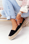 Espadrilles On A Straw Platform S.Barski Black