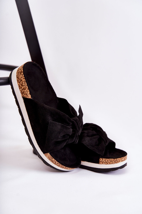 Slippers On A Platform Black So Comfy