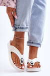 Women's Japanese Sandals On Platform White Bellitta