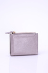 Small Grey Women's Wallet Gold Lock