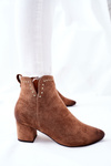 Women's Flat Boots Suede Beige Brinlack