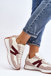 Women's Beige-Burgundy Sports Shoes Chloette