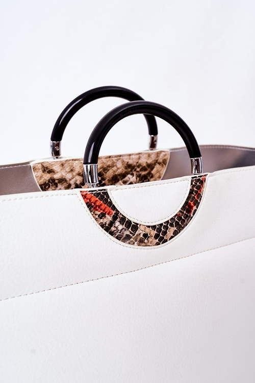 Torebka Shopper Do Ręki NOBO K3520 Biała