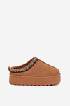 Children Youth Snow Boots With Embroidery On Platform Camel Jolisse