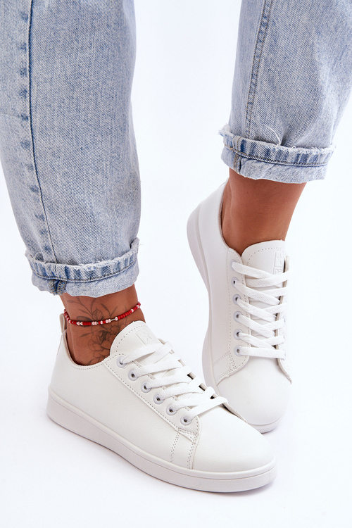 Women's Leather Classic Sneakers White Unlimited