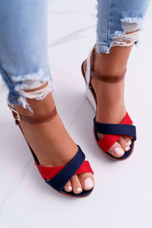 Women's Sandals On Anchor Navy Blue Kaisha
