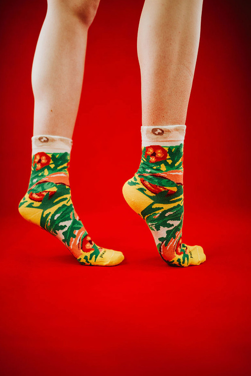 Rainbow Socks 1 Pair Italian Pizza Socks
