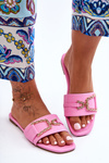 Women's Classic Slippers with Ornament Pink Impressive