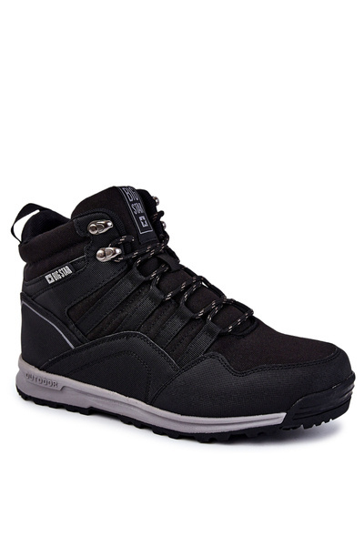Buty Trekkingowe Męskie Ocieplane Czarne Big Star KK174371