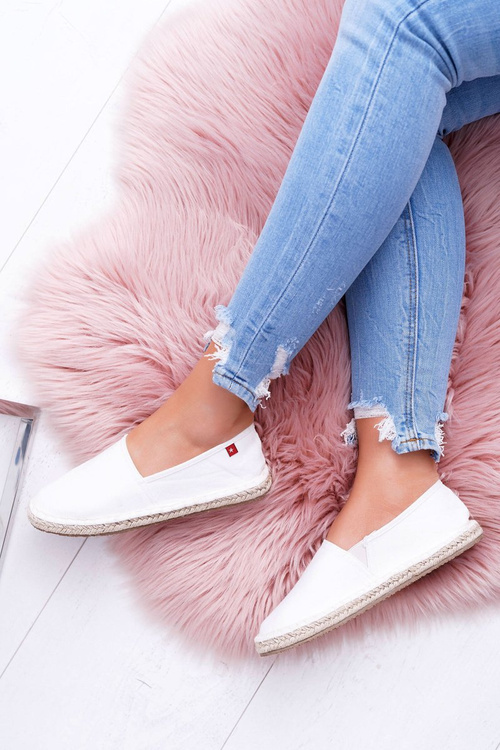 Espadryle Pleciona Podeszwa Big Star Białe DD274A148