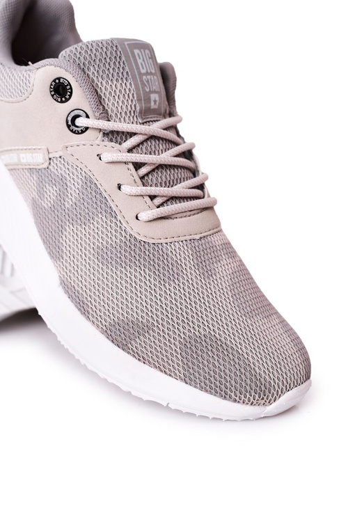 Męskie Sportowe Buty Memory Foam Big Star HH174139 Szare