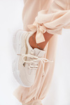Sneakers Women's Sports Shoes On Thick Sole Beige Lerila
