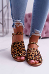 Women's Lu Boo Suede Sandals Leopard Silena