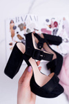 Women's Platform Stiletto Sandals Black LaMondes