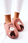 Reindeer Warming Slippers Dark Pink Jilly