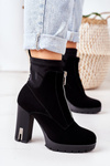 Insulated Boots On A Block Heel Black Wonder Woman