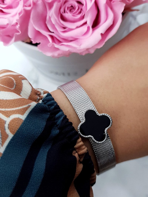 Women's Silver Clover Bracelet Salina