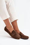 Loafers Moccasins Ladies Flat Dark Green Soreline