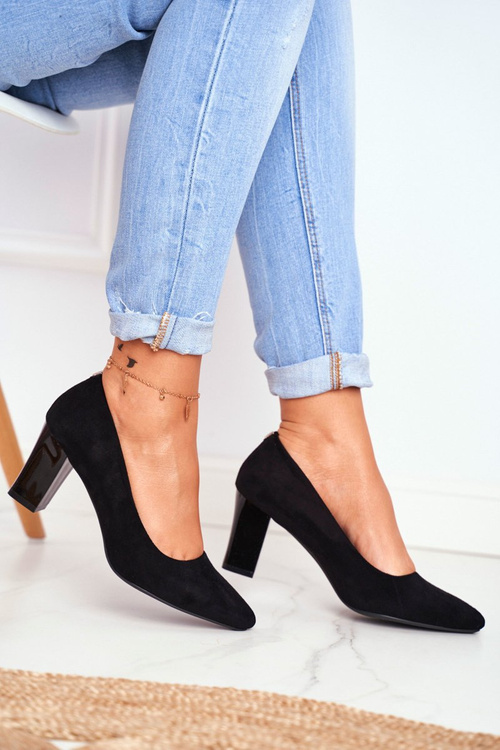 Sergio Leone PB403 Black Suede Stiletto pumps