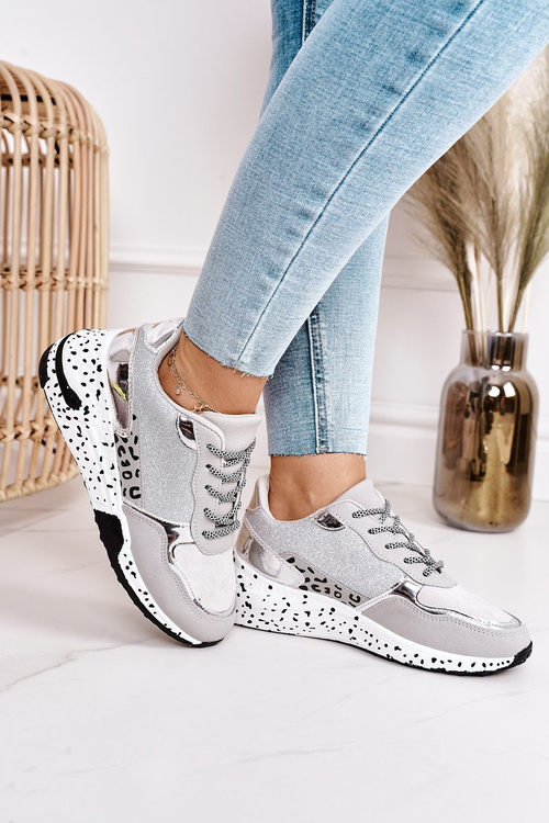 Women’s Wedge Sneakers Silver Avery