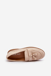 Women's Suede Moccasins Beige Dansitu