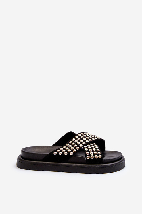 Women's Embellished Platform Sandals Black Niraela