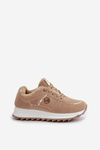 Women's Sports Shoes Insulated With Fur On Platform Khaki Lerisas