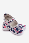 Children's ballerinas in flowers navy blue-Grey Noah