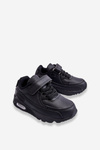 Children's Leather Platform Sports Shoes Black Lori