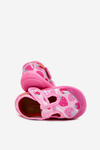 Slippers Milami Children's Elastic With Velcro In Strawberries Pink Ambette