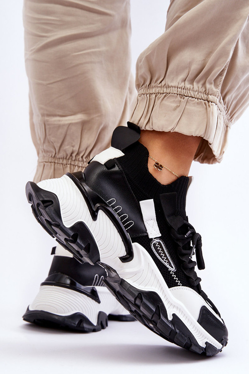 Women's Sock Sneakers Black Keaton