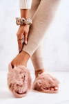 Slippers With Fur Rubber Dirty Pink Allyson