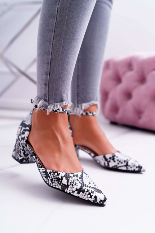 Women's Kehira Snake Leather Stiletto Sandals