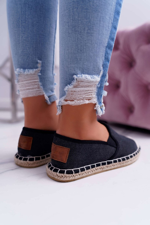Espadryle Damskie Cross Jeans Czarne DD2R4106