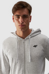 Men's Zip-Up Hoodie Gray 4FWMM00TSWSM1466-27M