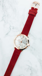 Women's Ernest Darsi Watch Maroon Suede