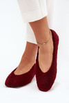 Women's Ballerinas With Sheepskin Bordeaux Zimira