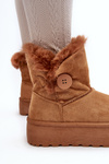 Women's Platform Snow Boots with Faux Fur Camel Wikas