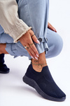 Women's Slip-On Sports Shoes Navy Claris