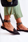 Women's Sandals With Spitz Toe Black Amisha