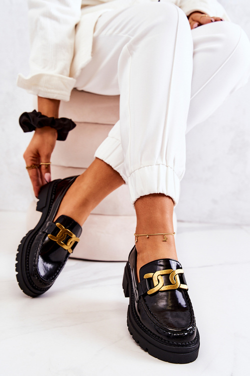 Laquered Loafers With Decoration La.Fi 210031B-NL Black