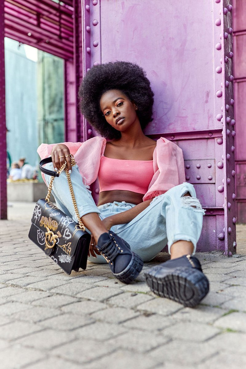 Damskie Tenisówki Na Platformie Czarne Big City Life