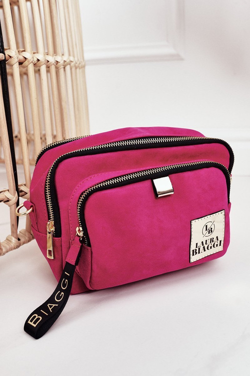 Women's Messenger Bag Trunk Purse LAURA BIAGGI Pink