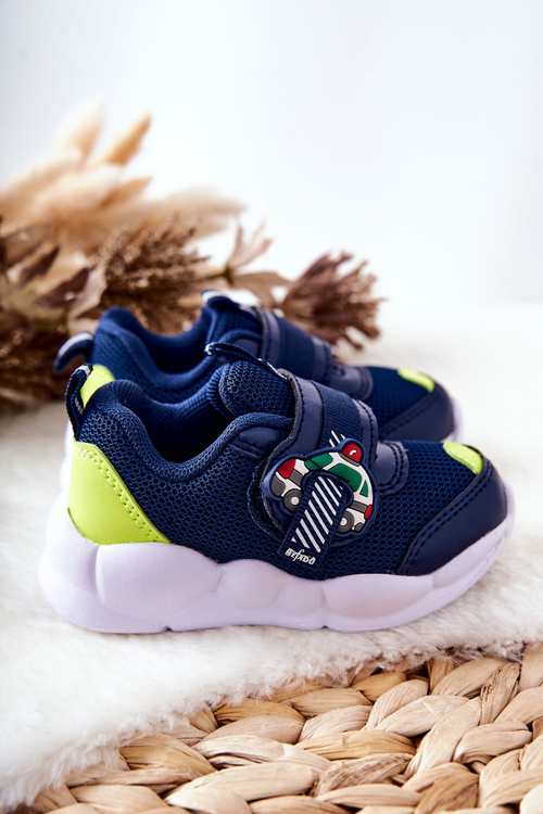 Children's Velcro Sports Shoes Befado 516P094 Navy Blue