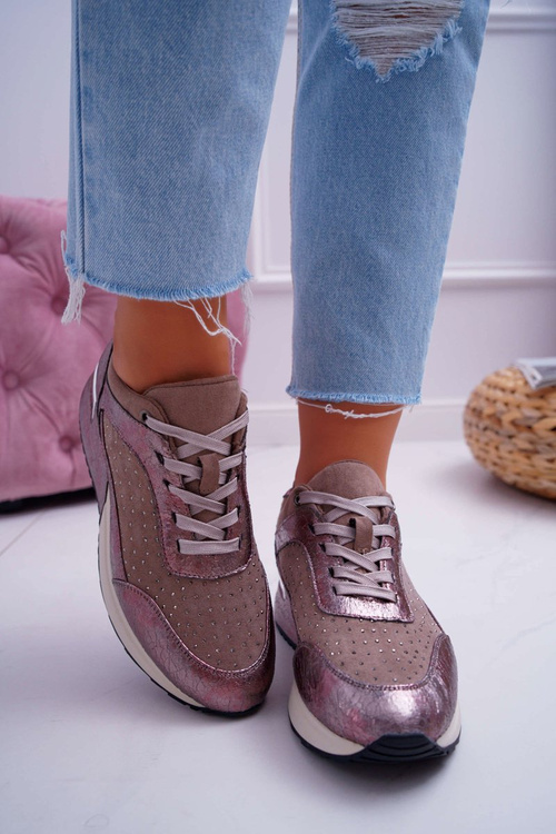 Women's Sports Shoes Beige Sergio Leone Ondar