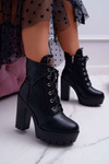 Women's High Boots Black Grunge Midow