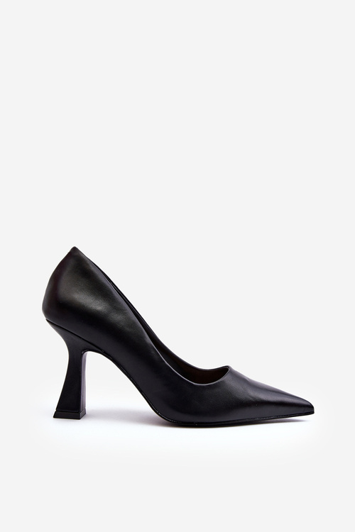 Classic Pointed Toe High Heels Black Delimena