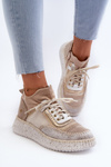 Women's Suede Shoes by Maciejka 06405-04 Beige