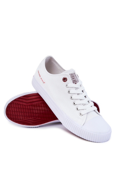 Trampki Materiałowe Męskie Białe Cross Jeans JJ1R4031C
