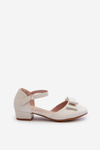 Girls' Ballerina Flats with Bow White Andarifa